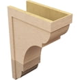 thumbnail image 5 of 11"W x 22"D x 33"H Classic Bryant Rough Cedar Woodgrain TimberThane Corbel, Primed Tan, 5 of 6