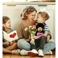 thumbnail image 5 of DolliBu Happy Mother's Day Super Soft Plush Black Bear - Cute Stuffed Animal Present With Pink Heart Message for Best Mommy, Grandma, Wife, Daughter - Cute Wild Life Plush Toy Gift - 9 Inches, 5 of 6