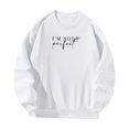 thumbnail image 3 of Sudadera de mujer otoño relajado ajuste manga larga Tops para el hogar oficina regalo de Navidad SG, 3 of 7
