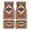 Egypt Boho, variant on 4-Piece Car Floor Mats Set, Egyptian Pharaohs Crystal Velvet Automotive Front & Rear Floor Liners, Universal Fit for Car, Truck, SUV
