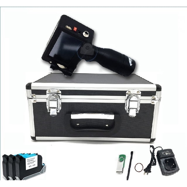 2-12.7mm Handheld Inkjet Printer, Smart Touch Coder, Label Printer USB Import QR/Barcode/Logo Printer ,Multi-Format Printing