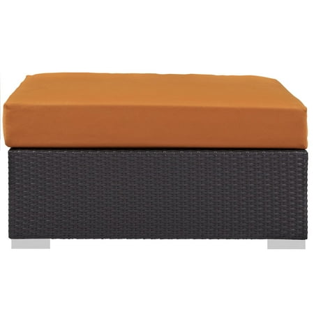 Modway Convene Outdoor Patio Large Square Ottoman, Multiple Colors