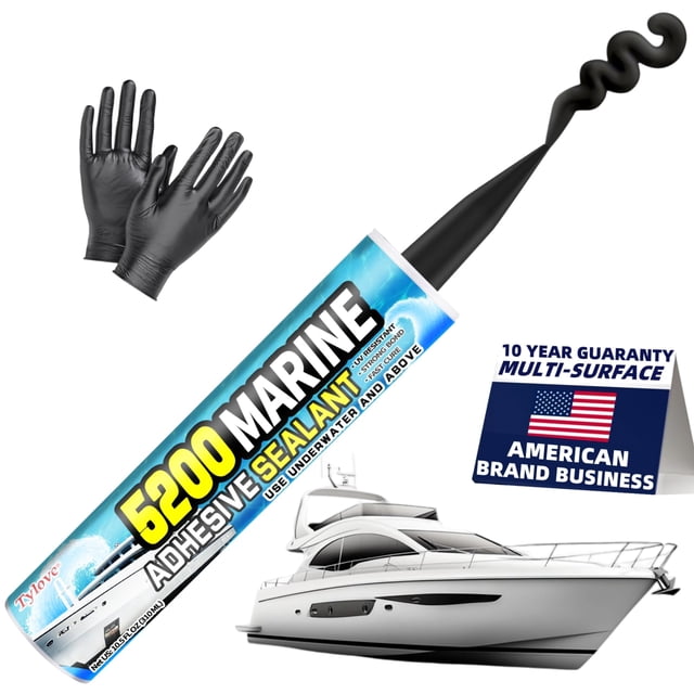 Sealant marino Tylove 5200 negro, impermeable y resistente a los rayos UV
