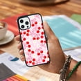 thumbnail image 6 of Pink Bow Cherry for iPhone 16 Pro Case, Cute Aesthetic Daisy Flower Shock-Absorbent Protective,Black, 6 of 6
