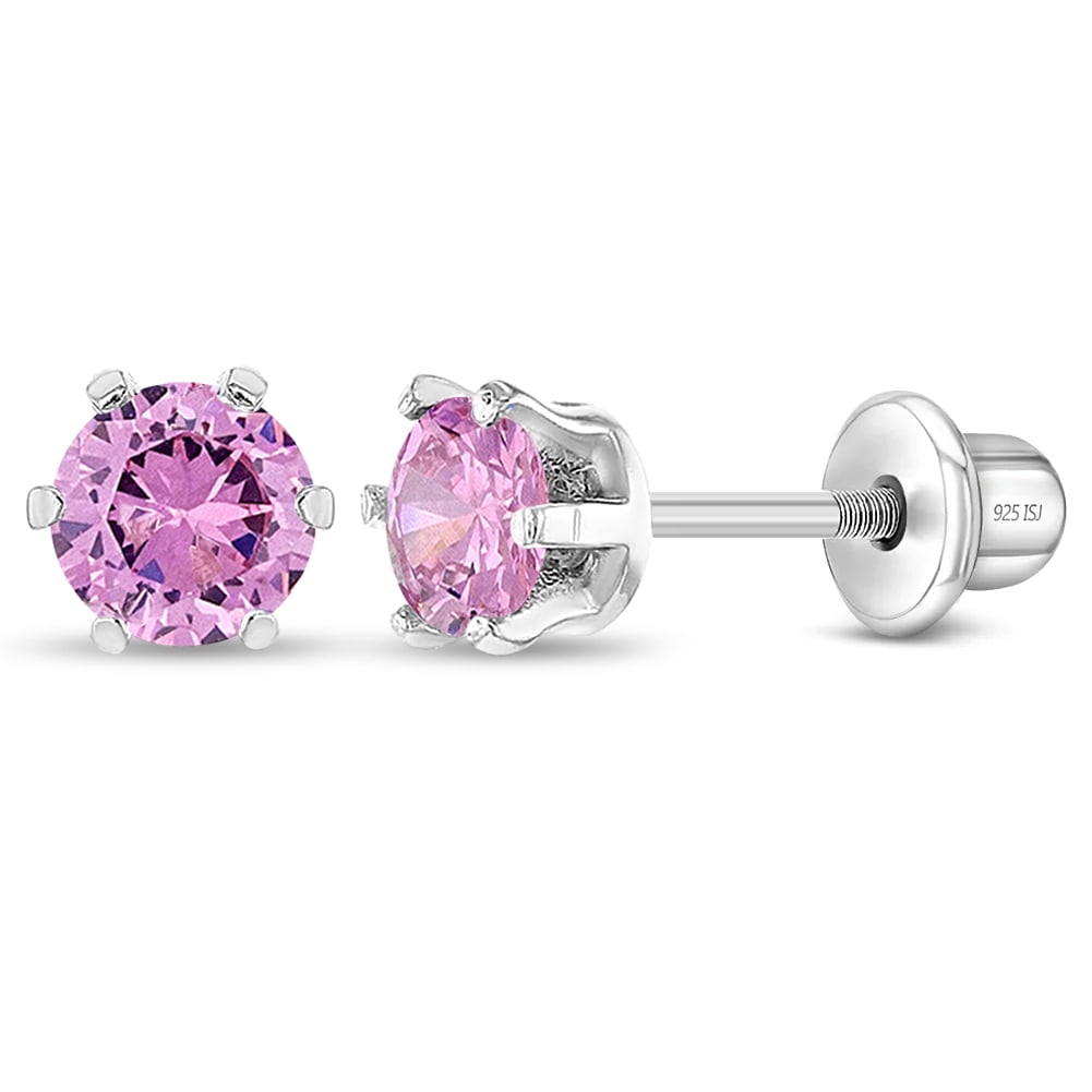 Girls silver studs hot sale