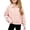A03-Pink, variant on Gray Girls Full Zip Collared Sweatshirt 3-4 Years,Long Sleeve Cardigan Jacket with Pockets,Casual Top for School Daily Wear Fall Spring