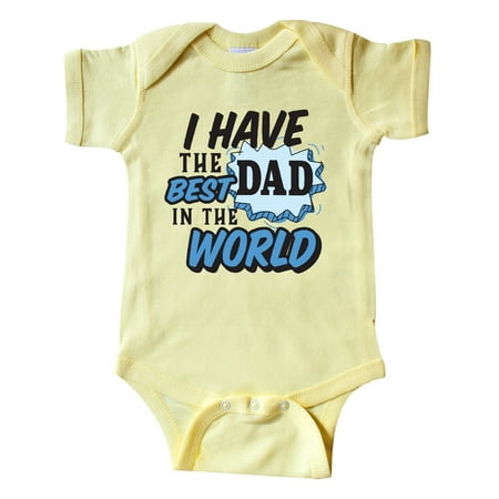 

Inktastic I have The Best Dad in The World Gift Baby Boy Bodysuit