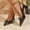🔥 Black, variant on Msgweeeg Comfortable Heels for Women Women’s Shoes Sandles Women's Fashionable Casual Comfortable Plus Size Solid Color Bow Shoes Pointed Toe Closed Toe Heel High Heel Sandals for Summer & Beach