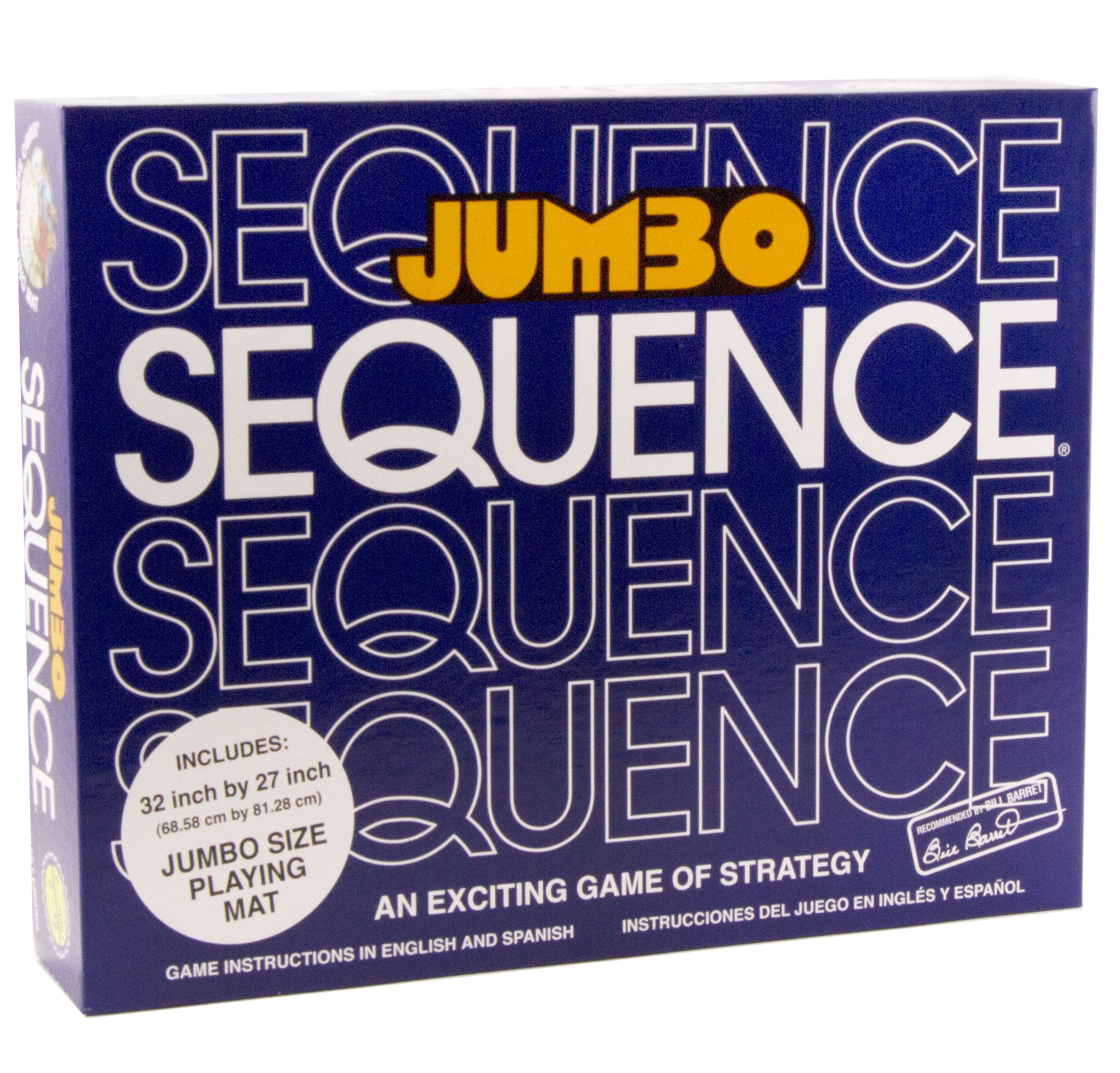 Jax Jumbo Sequence Game Box Edition With Cushioned Mat Cards And Chips Walmart Com Walmart Com