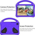 thumbnail image 3 of SaniMore Shockproof Kids Case for Samsung Galaxy Tab A 8.0 2019 Without S Pen Model (SM-T290 Wi-Fi, SM-T295 LTE), Kiddie Series Light Weight Convertible Handle Stand Child Teens Friendly Cover, Purple, 3 of 7