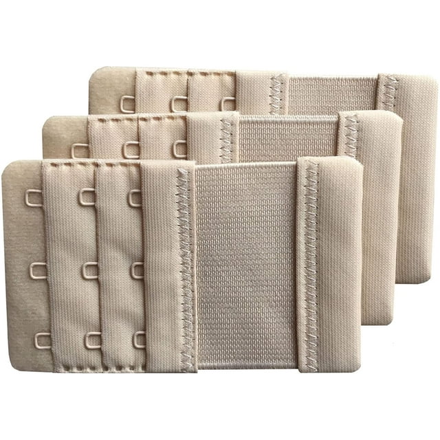 Paquete de 3 alargadores de sujetador de 3 ganchos suaves y cómodos para mujer, 5,7 cm MFZFUKR LKX-0569-1