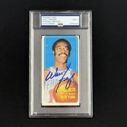 1968 TCG #120 Walt Frazier Signed Card Auto PSA 9 Slabbed Knicks