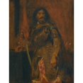 thumbnail image 3 of Eugène Delacroix 15x18 Black Modern Framed Museum Art Print Titled - Study of Vicentini in Armor, 3 of 5