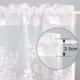 thumbnail image 4 of Xiao Hua Cortina de encaje con bordado floral, translúcida, ideal para decorar dormitorios y cocinas, color blanco, 1 pieza, 135 x 90 cm, 4 of 5