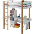 thumbnail image 1 of ACME Rutherford Loft Bed in White & Natural, 1 of 1