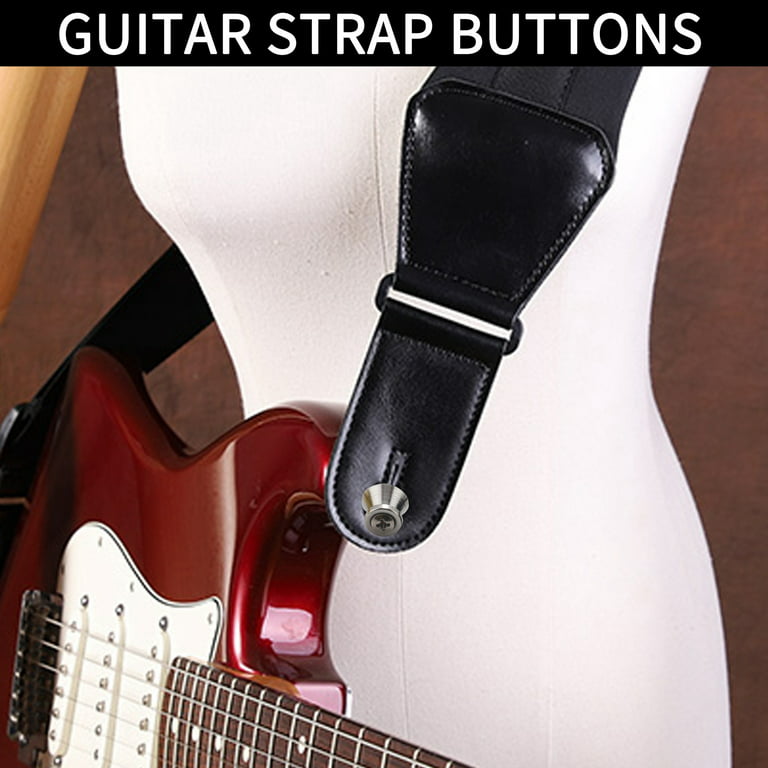12pcs Métal Guitar Strap Buttons Locks Guitar Strap Locks And