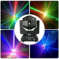 thumbnail image 5 of RGBW 3In1 LED Laser Moving Head Stage Light DMX DJ Disco Party Effect Lighting, 5 of 13