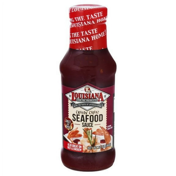 Louisiana Fish Fry Products Seafood Sauce 12 oz Bottle