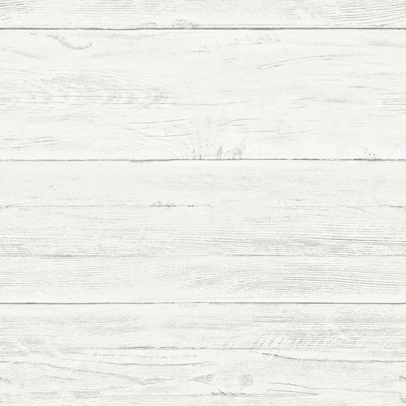 Brewster Adair White Shiplap Unpasted Non Woven Wallpaper, 20.5-in by 33-ft, 56.4 sq. ft.