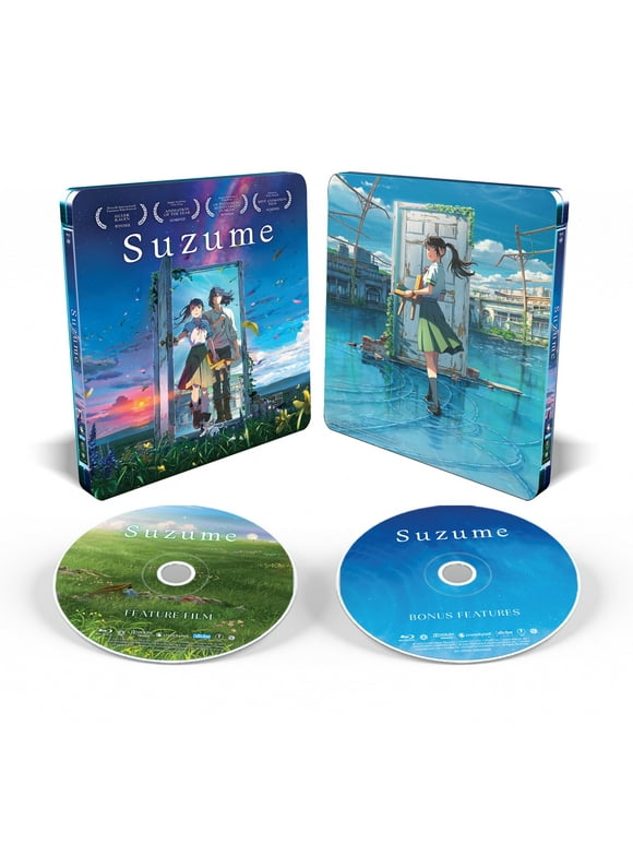 Suzume (Walmart Exclusive) (Steelbook Blu-ray + DVD CrunchyRoll)