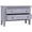 Grey, variant on Mid-Century Modern Sideboard with 2 Drawers, 35.4x11.8x23.6 Inch Solid Mahogany Wood Cabinet with Gray Wash Finish, Sturdy Storage for Living Room