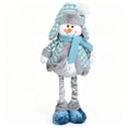 thumbnail image 2 of Sahpxhe Christmas Snowman Plush Decor, 21 inch Adorable Blue Winter Standing Stuffed Toy for Home Table Fireplace Indoor Decorations, 2 of 6