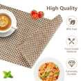 thumbnail image 6 of VCVCOO Placemats Set of 6, Durable Placemats for Dining Table, Washable Woven Vinyl Kitchen Placemats Coffee, 6 of 12