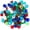 Multi Mix, variant on Flat Glass Marbles for Vases Blue Mix Glass Beads Pebbles Vase Filler (1 LB, Approx. 105 count)
