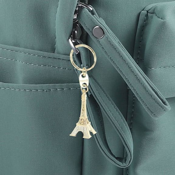 HAMPPLIES 12Pcs Retro Eiffel Tower Keychain Pendants Zinc Alloy for Car Keys and Everyday Use by Women and Men