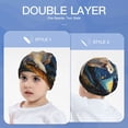 thumbnail image 6 of Honeii Vintage Starry Sky Labrador Print Kids Knit Beanie Watch Hat ,Knit Cap for Boys and Girls, 6 of 7