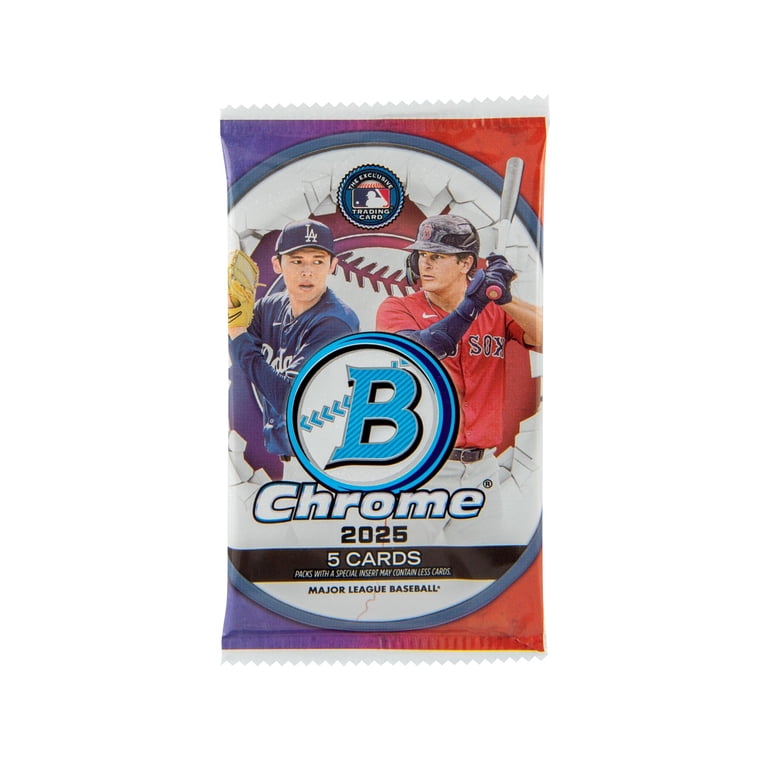 Topps 2025 Bowman Chrome Baseball Trading Cards Mega Box - Walmart.com