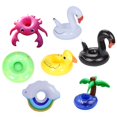 thumbnail image 1 of 7pcs Cup Holders Inflatable Swimming Cup Coasters Cartoon PVC Water Bathing Pool Drink Holders, 1 of 9