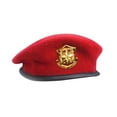 thumbnail image 2 of kusrkot Chapeau de Marin Tuque Décontractée pour Adultes Béret Ajustable avec Élégant Rouge, 2 of 9