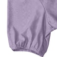 thumbnail image 4 of Gamivast Little Dress for Women Short Puff Sleeve V-Neck Jacquard Textured Tunic Dress Loose Fit Solid Short Dress Casual Daily Work Office Date, 4 of 8