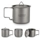 thumbnail image 1 of Ultralight Titanium Cup Outdoor Portable Camping Picnic Water Cup Mug with Foldable Handle 300ml / 350ml / 450ml / 550ml / 650ml / 750ml, 1 of 5