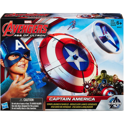 NEW! Marvel Avengers Age of Ultron Captain America Star Launch Shield Kids Toy 