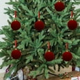 thumbnail image 6 of Velvet Balls Christmas Ornaments, 12-Piece Set, 2.35-Inch Velvet Baubles for Tree, Baby Shower First Christmas, Holiday Birthday Party Décor & Decorations, 6 of 6