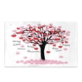 thumbnail image 2 of CADecor Spring Tree of Love with Hearts in Boho Style, Image for Valentine Day Bath Rug Bathroom Mat Doormat 30x18 inches, 2 of 2