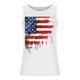 thumbnail image 5 of Camiseta sin mangas de cuello redondo para hombre, con estampado del Día de la Independencia, cuello redondo, estilo informal, deportiva, para hombre, 5 of 5