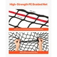 thumbnail image 3 of KFFKFF Round Bale Hay Net, 5.91 x 5.91 x 5.91 ft, 1.65 inch Holes, PE Material, Knotless Design, with Zip Ties, Needle Shuttle, Repair Twine and Storage Bag, 3 of 9