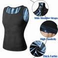 thumbnail image 3 of Men's Sweat Shapewear Premium Slimming Workout Vest Trainer Heat Trapping Tank Top Compression Shirt, 3 of 6