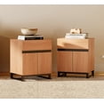 thumbnail image 6 of WAMPAT Dresser and Nightstand Set of 3, 94.5 Inches Dresser with 6 Drawers, 2 Nightstand with Drawer and Cabinet for Bedroom, Bedroom Furniture Set, Mocha, 6 of 13