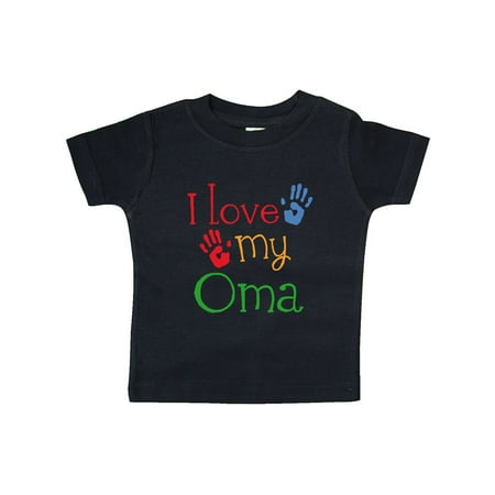 

Inktastic I Love My Oma Grandchild Gift Gift Baby Boy or Baby Girl T-Shirt