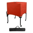 thumbnail image 1 of Lipstore Chariot à Balles de Sport Roulant avec Sac de Transport Cage à Balles de Sport Chariot Polyvalent de Volleyball avec Roues pour Basketball Gym Football Rouge, 1 of 8