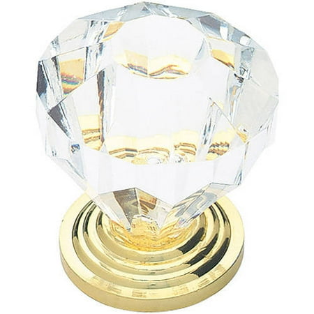 Liberty 1.25" Acrylic Faceted Knob, Available in Multiple Colors