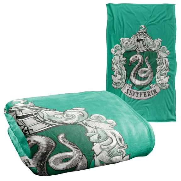Harry Potter Slytherin Rough Crest Silky Touch Super Soft Throw Blanket 36" x 58"
