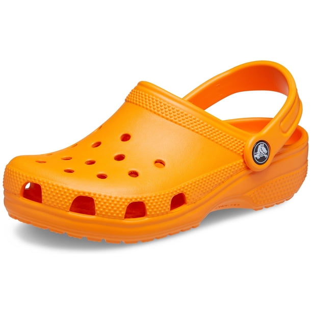 Crocs Clásicos para Niños Zuecos para Niños Pequeños Naranja Sintético Ventilado