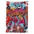 thumbnail image 3 of Ambesonne Graffiti Tablecloth Rectangular Table Cover, Hip Hop Street Art, 60"x90", Multicolor, 3 of 4