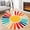 ARed, variant on Sun Rug, Entryway Rug Washable Small Bedroom Area Rug, Non-Slip Stain Resistant, Rainbow Nursery Rug, Boho Retro Playmat Sunshine Throw Floor Covers Carpet, for Living Room Kids Room, Multi Color