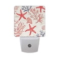 thumbnail image 6 of Yayeee LED Plug in Night Light for The Home with Auto Dusk to Dawn Light Sensors, 2 Pack, Starfish Seashell, 6 of 6